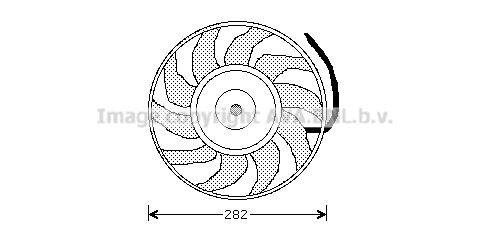 AVA QUALITY COOLING Tuuletin, moottorin jäähdytys AI7502